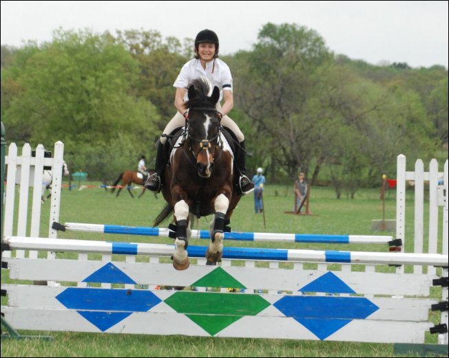 Clear round! Tracy and Indy!